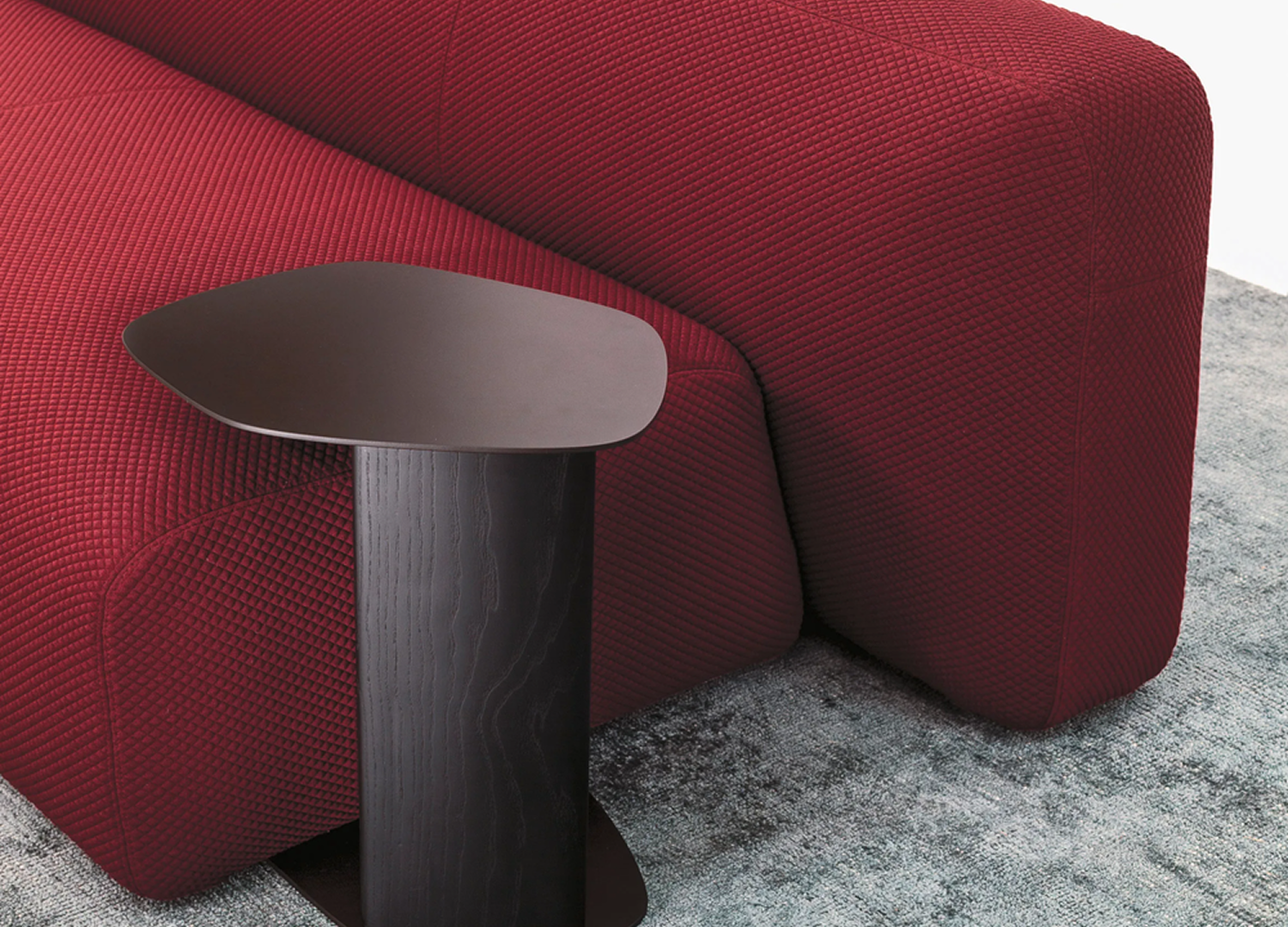Suiseki Sofa inspired by Japanese stone arrangement and natural forms