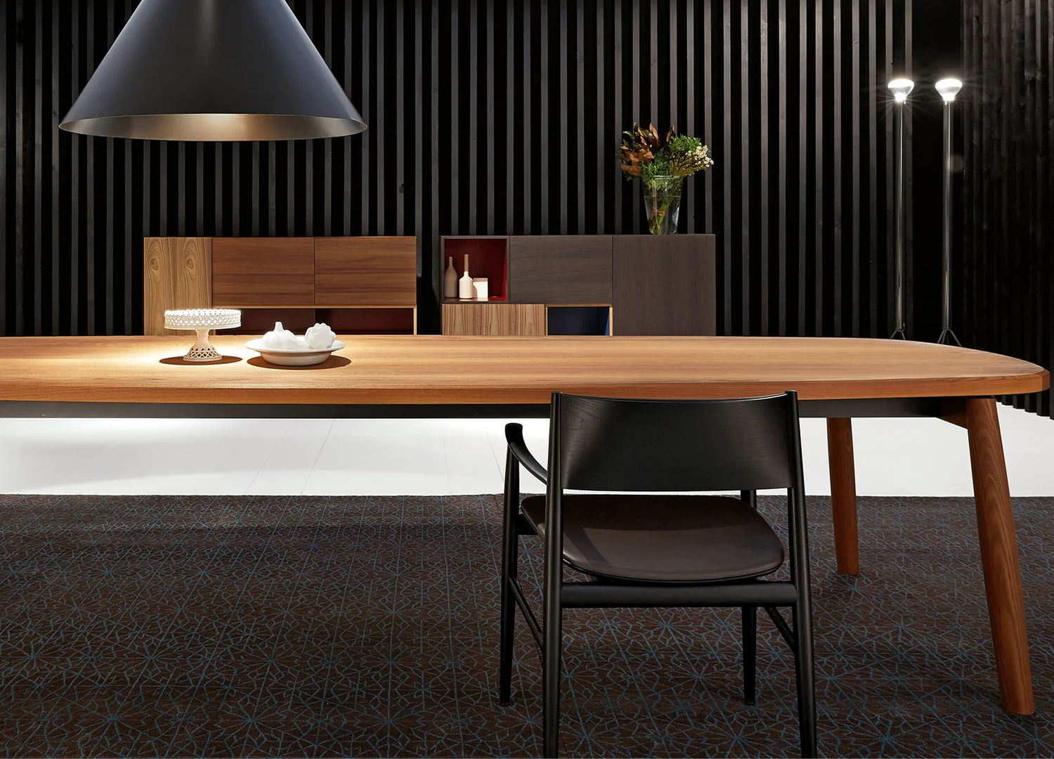 NEVE chair by Piero Lissoni with sculptural ash wood design