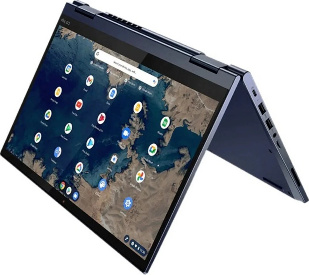 Lenovo ThinkPad C13 Yoga Gen 1 13.3" Touchscreen 2 in 1 Chromebook - Full HD - 1920 x 1080 - AMD Ryzen 5 3500C Quad-core (4 Core) 2.10 GHz - 8 GB RAM - 128 GB SSD - Abyss Blue - Chrome OS - In-plane Switching (IPS) Technology - English (US) Keyboard