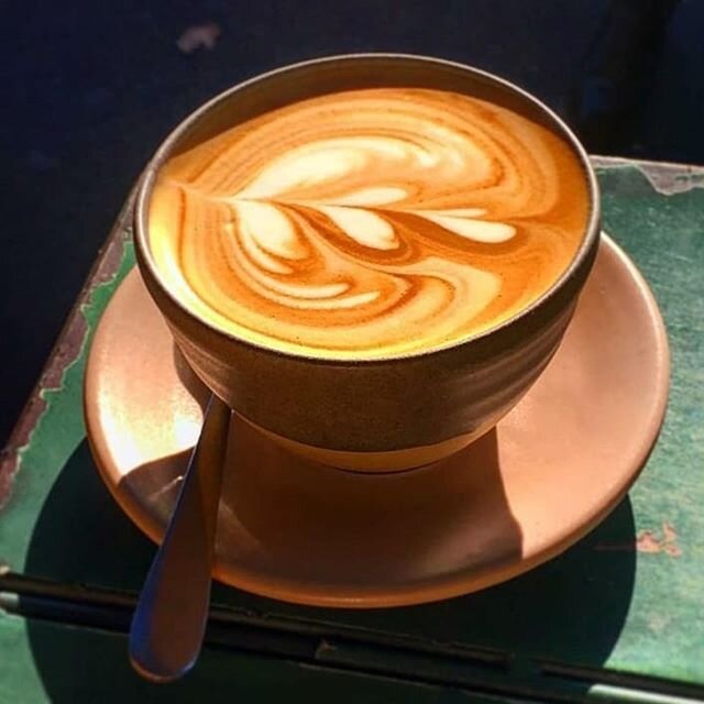 The guys @pusherespresso make superb coffee and serve it in my cups and saucers! Happy days! 
#Repost @pusherespresso
・・・
A latte on a sunny, chilli morning  #coffee #ristretto #latte #caffiene #barista #paddington #australia #piccolo #capuccino #war