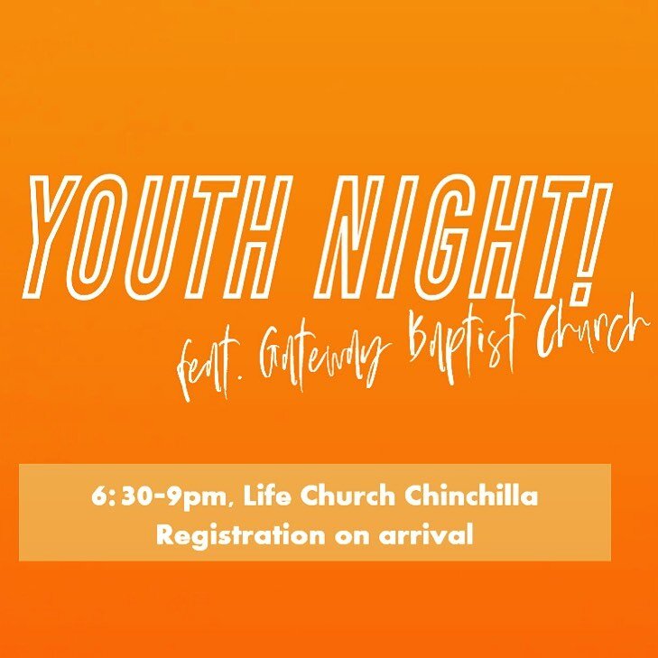 Come along for an epic night of games, music, food, and heaps of fun with the awesome team from Gateway Baptist Church!

6:30pm TONIGHT! All youth welcome, DM for more info! 🎉

#igniteyouth #noplaceidratherbe #gatewaybaptistchurch