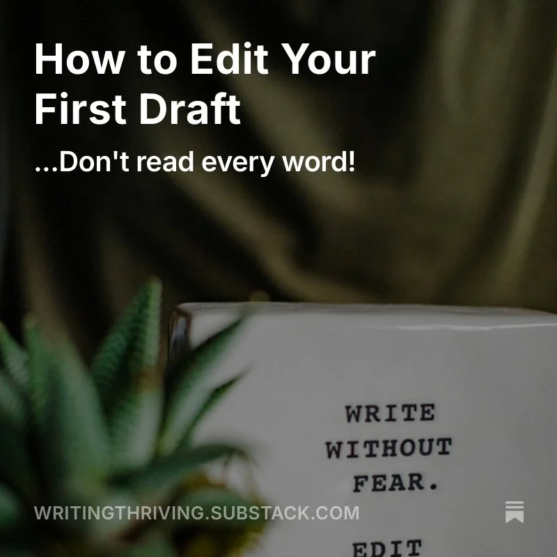 How to Edit Your First Draft