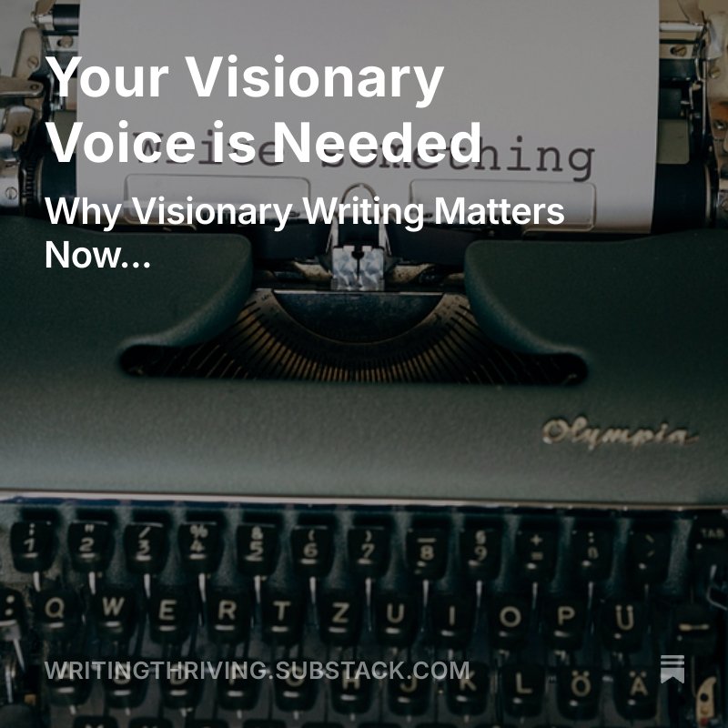 Your Visionary Voice is Needed