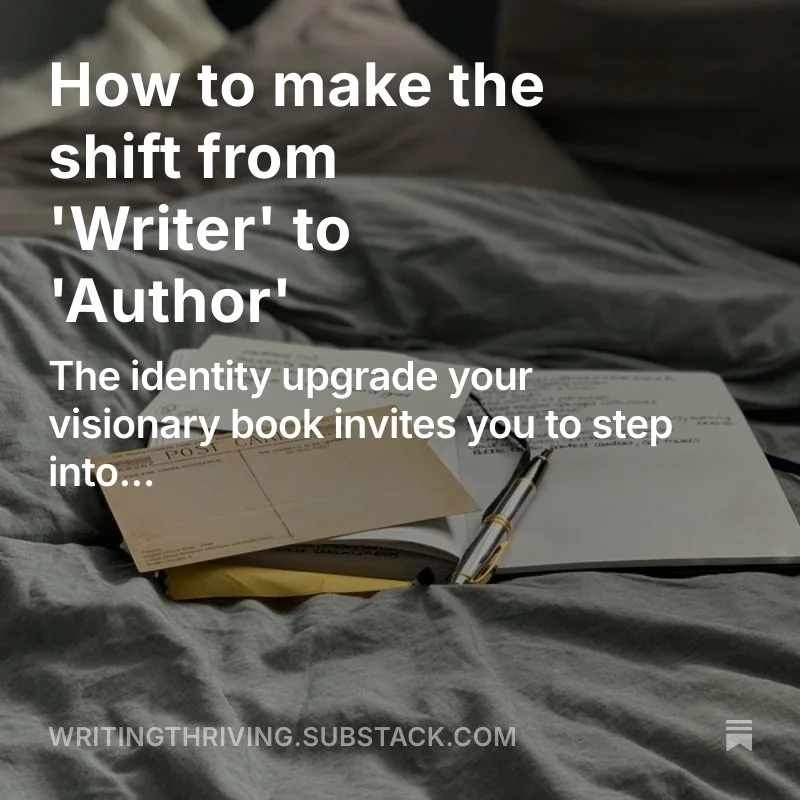 How to make the shift from 'Writer' to 'Author'