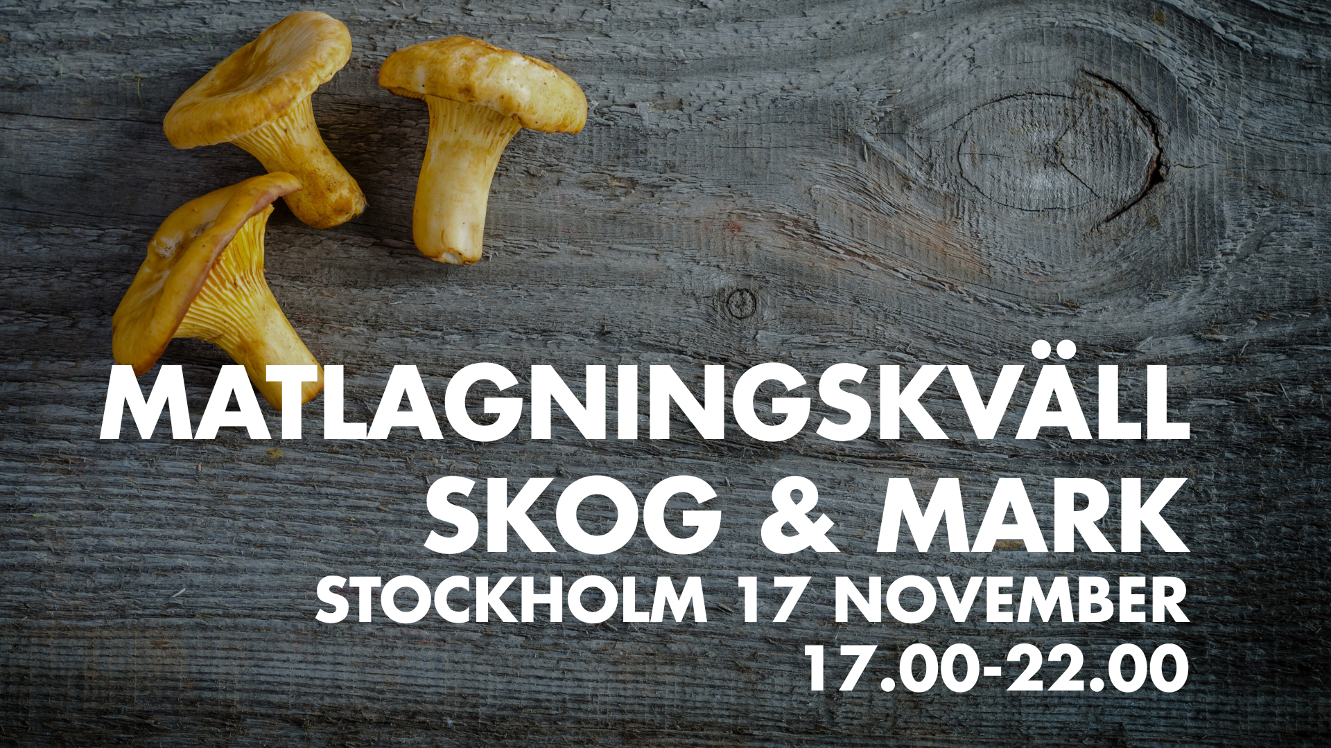Skog & Mark - Stockholm 28 sept