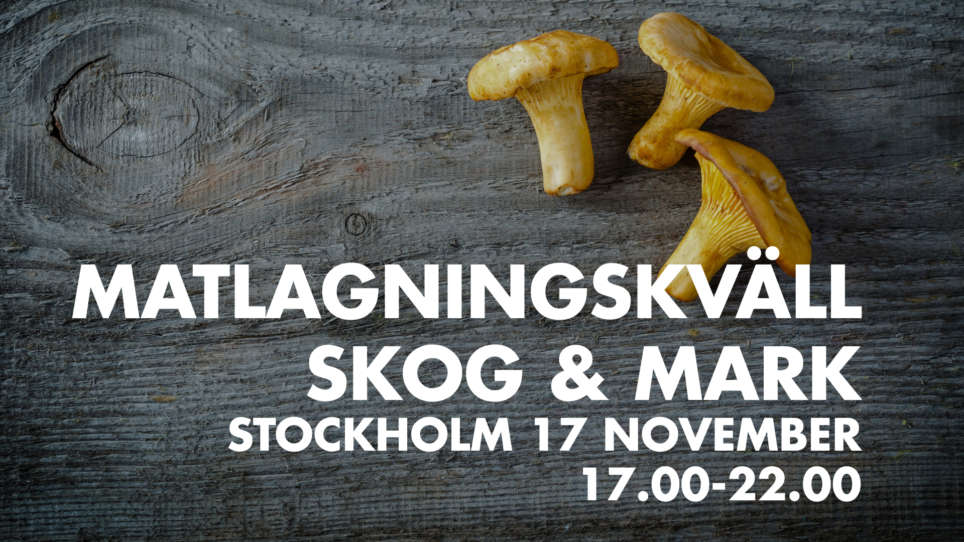 Skog & Mark - Stockholm 17 nov