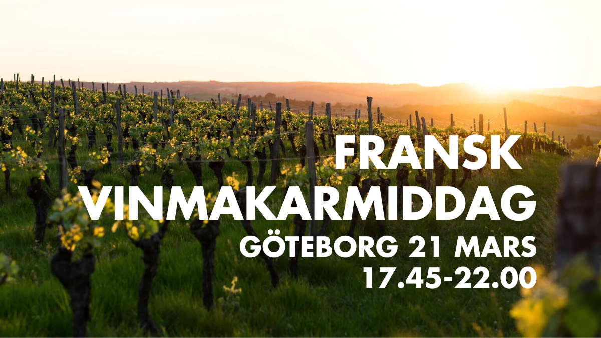 Fransk vinmiddag - Languedoc, Göteborg- 21 mars