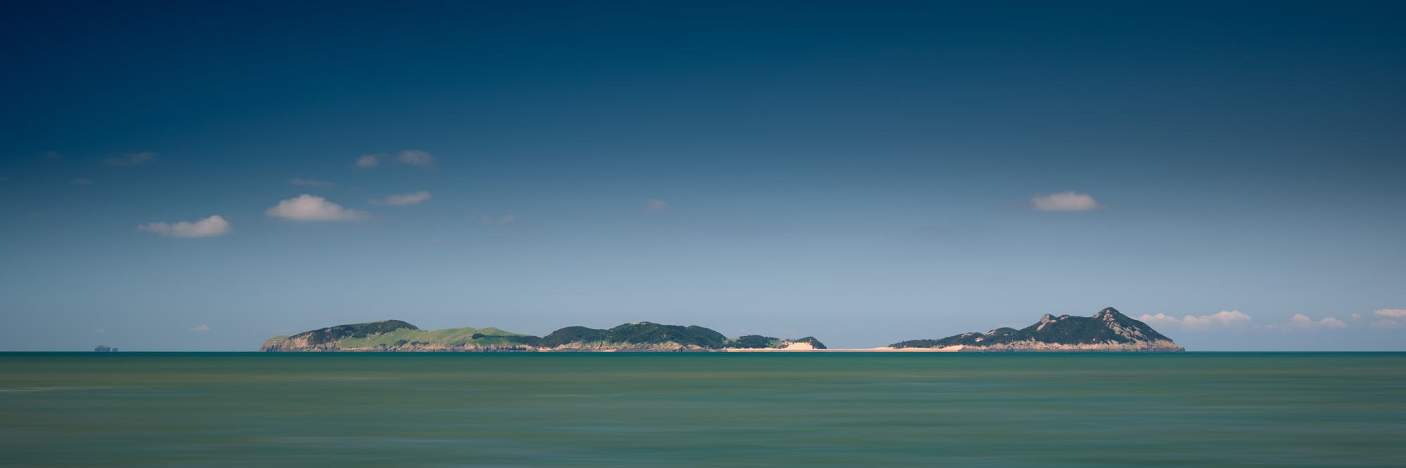  Korea, 굴업도 Gureopdo panorama from the sea 
