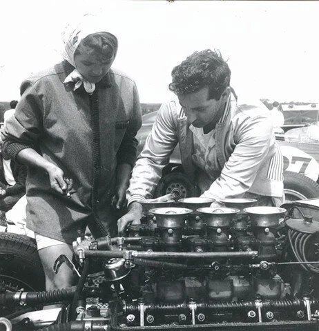 Max and Ina work on the Buick