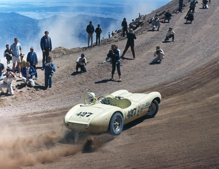 1966: Ak Miller in a Devin. Unlimited Sports Car Division. Photo Rita Randolph/PPIHC 