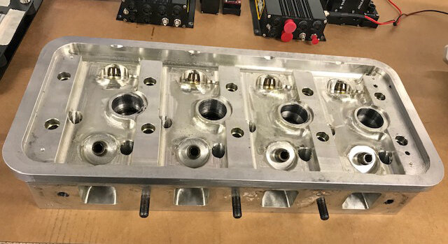 One-off billet cylinder heads made by Bertie Hopkinson 30 years ago