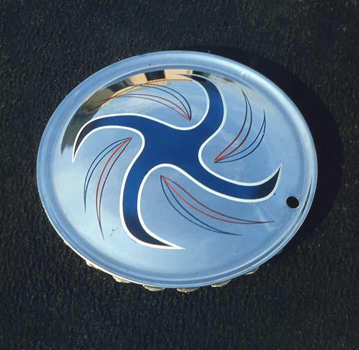 One of Dean Jeffries' painted discs.