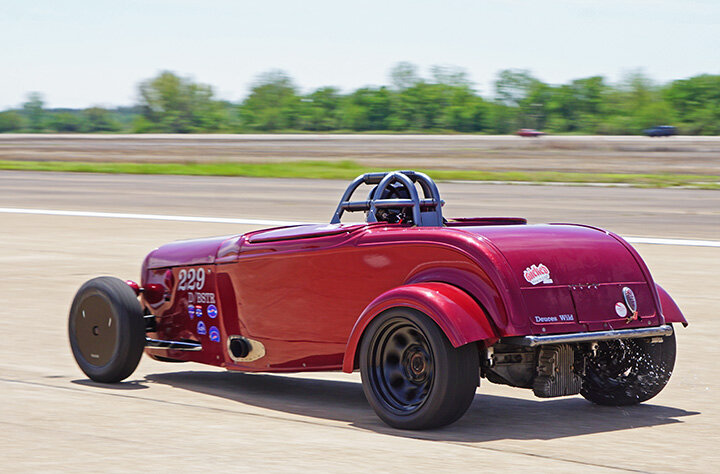 Martin Miller went 190.315 in this Deuce Roadster