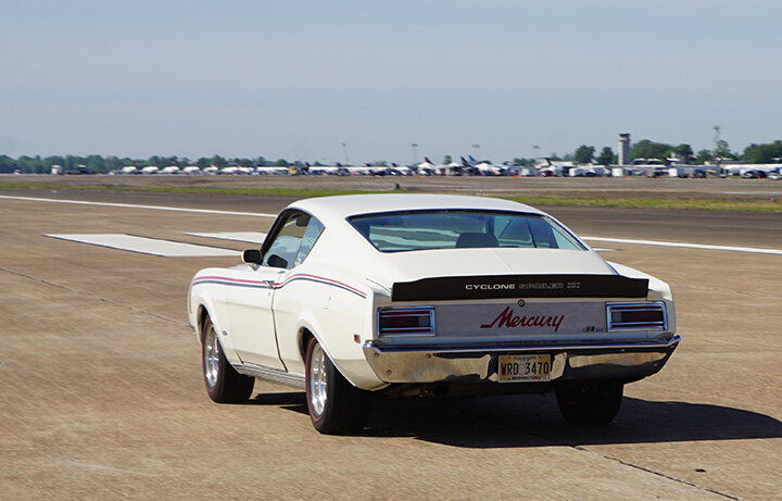 Darrell Livingston hit 124.740 in this stock '69 Mercury Cyclone