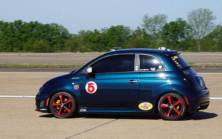 Doug Wyatt's Fiat 500 went 132.606 mph