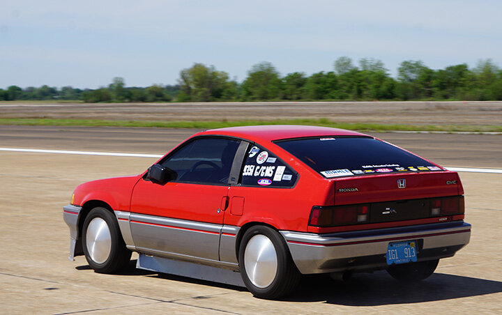 Michael McGill took this '87 Honda CRX to 136.364