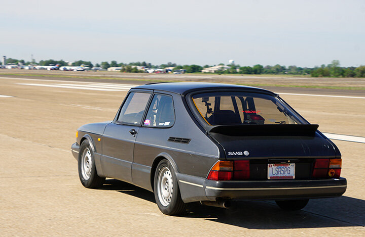 Chris Dobbins '88 Saab 900 went 173.04