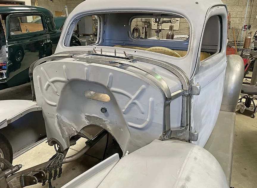 Hood support structure was made for the cowl