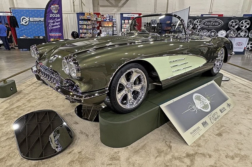Peter Andressen's 1958 Corvette ‘Hard Cor’ built by Fast Eddies Race Cars of Hayden, Idaho.