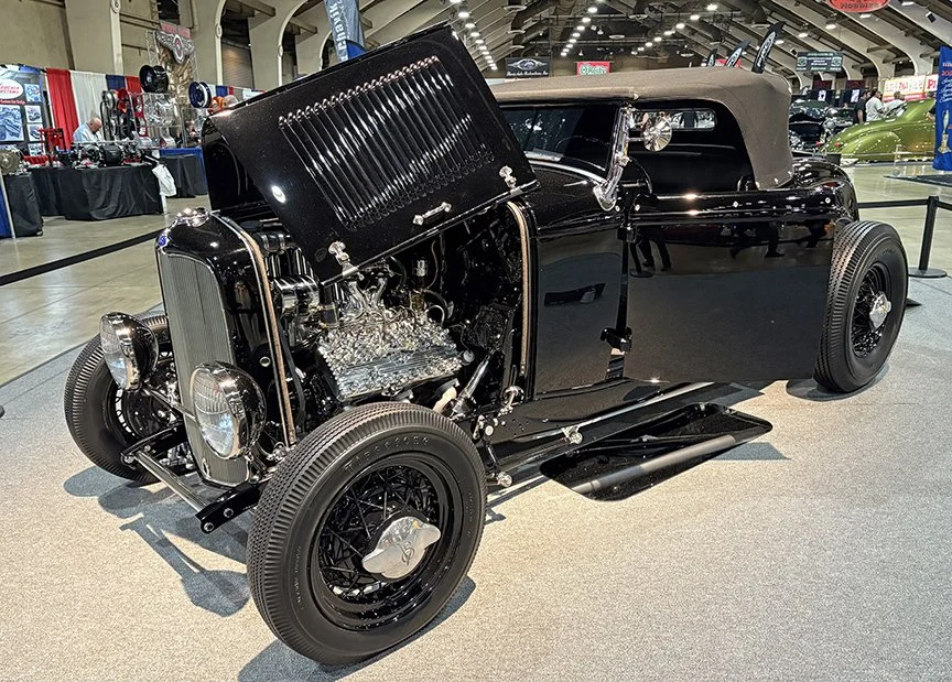 Late-40s survivor was rebuilt for 2026 by Clayton’s Hot Rods for Shawna and David Pillado and won the H&amp;H Flatheads’ Best Dressed Flathead Award.