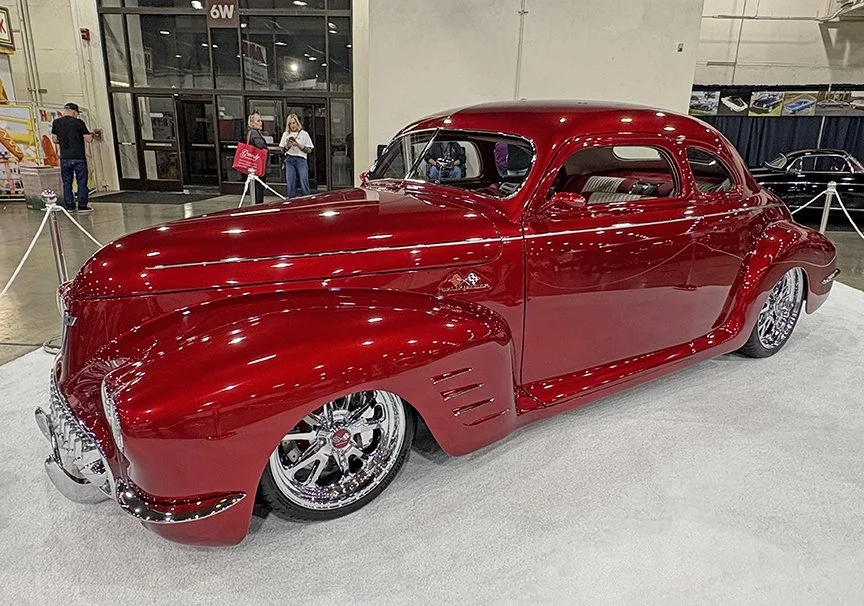 Danny Dingillo of Dingo Kustoms built this  ‘Corvette Coupe,’ originally a 1941 Chevy Deluxe Coupe.