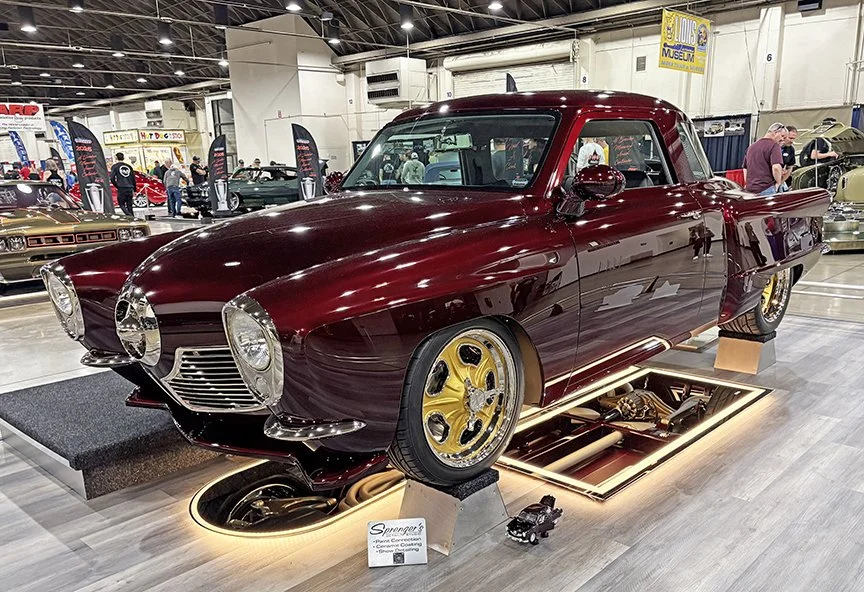 Bullet-nose 1951 Studebaker Champion owned by Marv Struiksma of Riverside, California. 