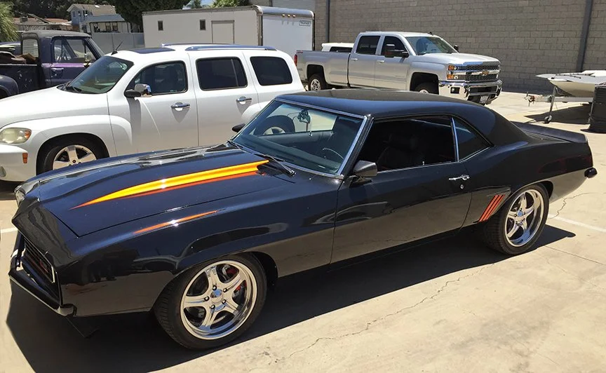 The Camaro as it arrived at Mick's Paint