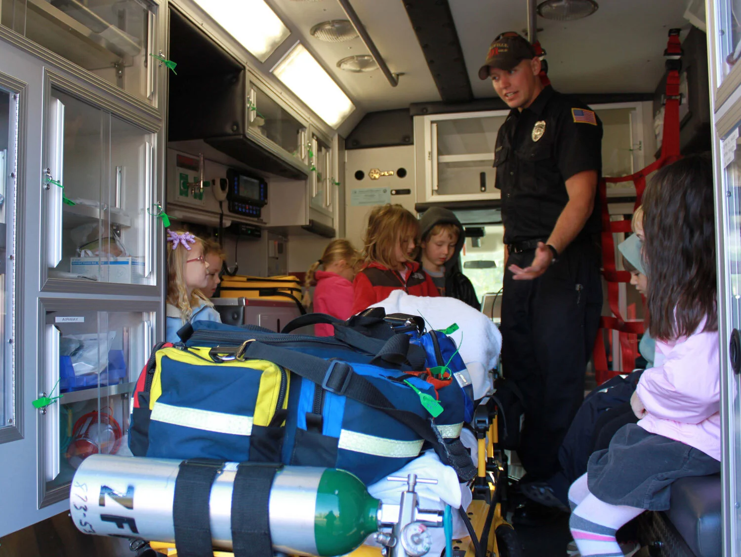 gingerbread-house-preschool-zionsville-ambulance-inside.jpg