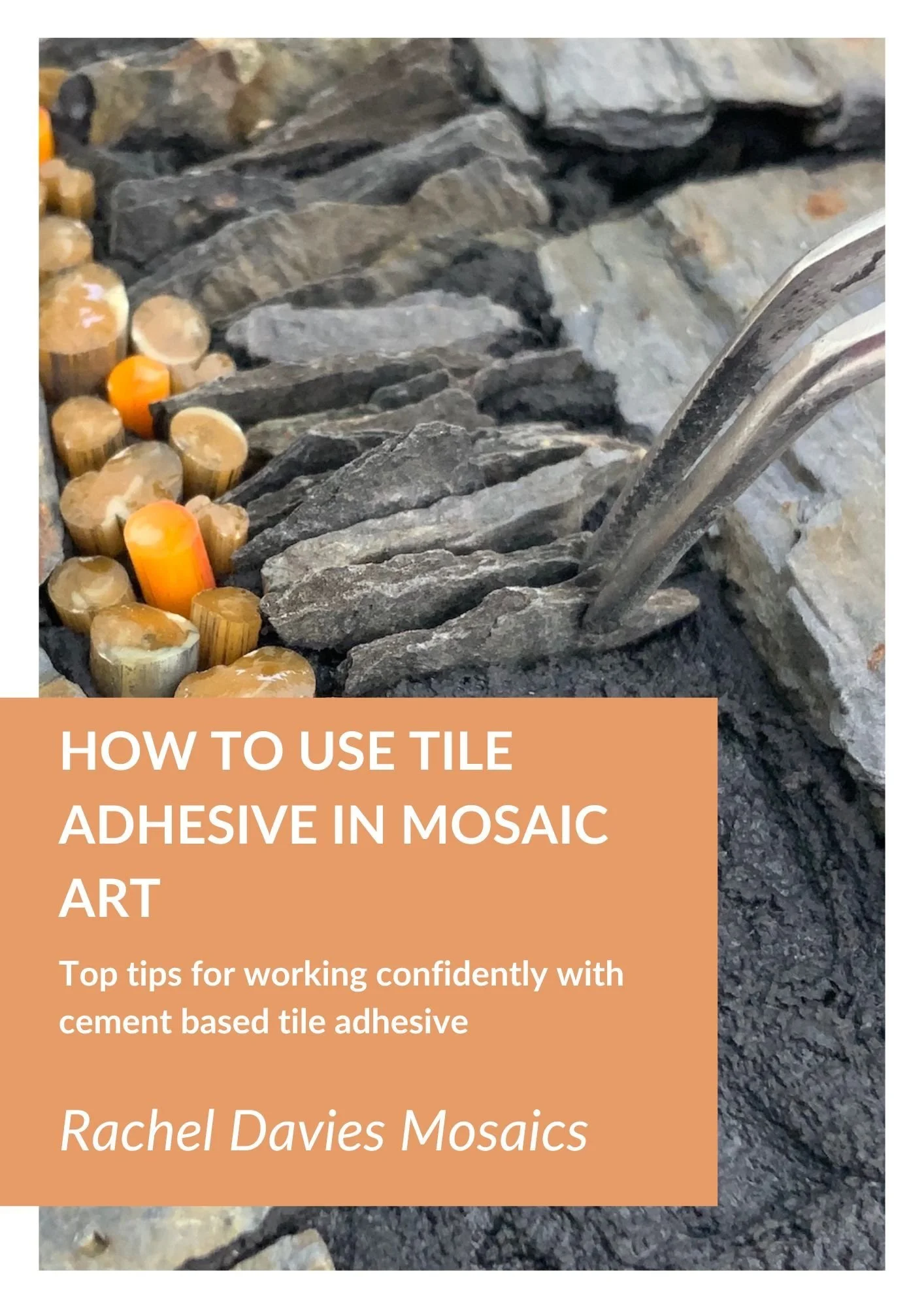 How to use tile adhesive/thinset in mosaic art — Rachel Davies Mosaics