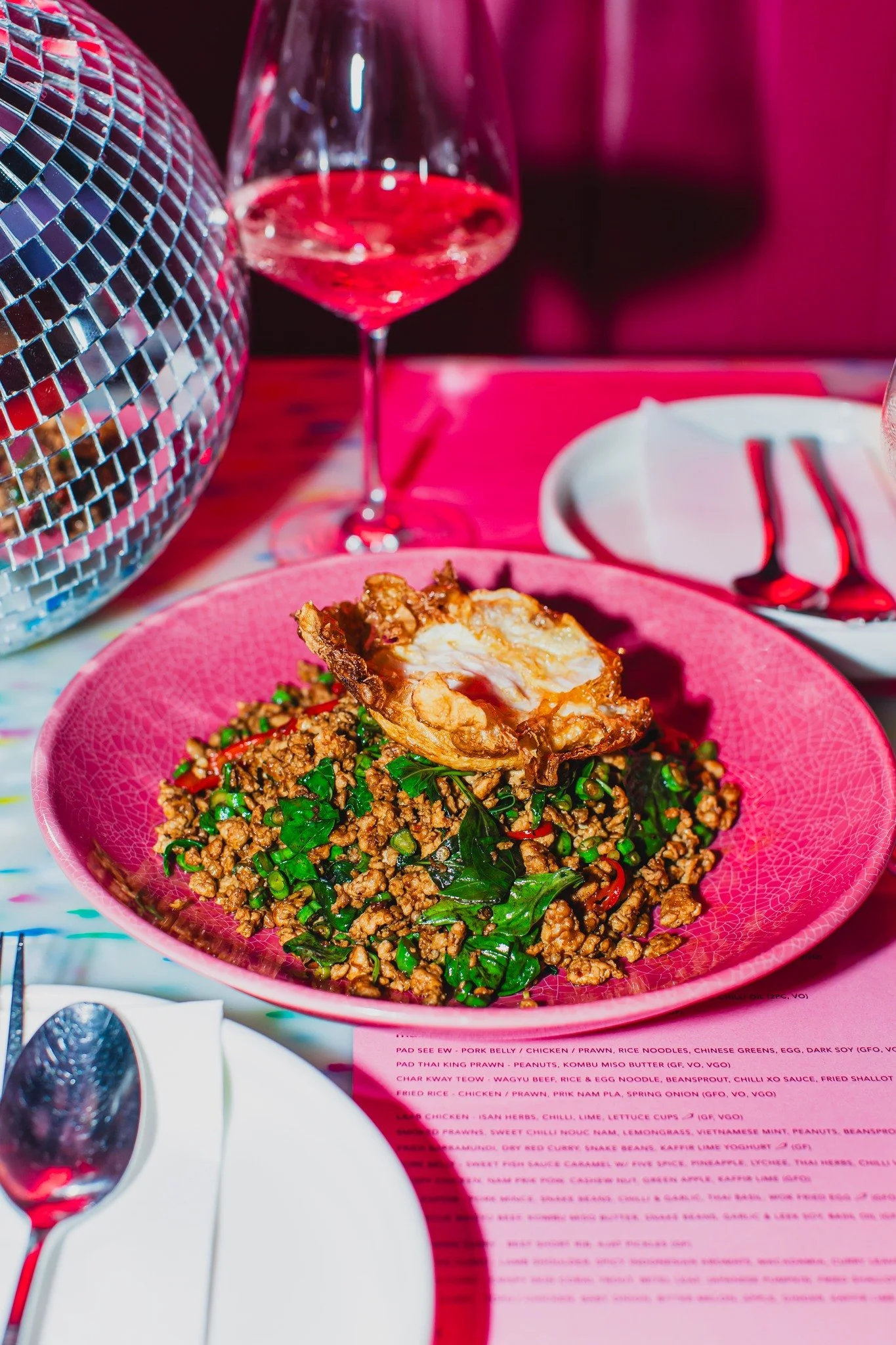 The ultimate street food classic, elevated. Savor the heat of our spicy minced stir-fry with fresh basil, crowned with the absolute perfect crispy fried egg. 

Reserve your spot now: sevenrooms.com/explore/pingpong/reservations

#pingpong #padkrapao 