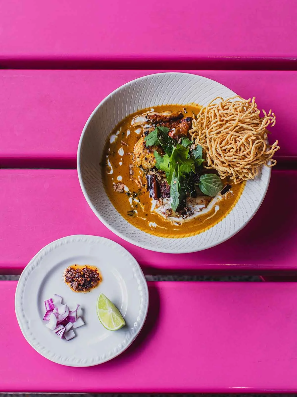 Craving something rich and complex? Slurp your way through our Khao Soi a creamy, fragrant curry broth topped with a satisfying mountain of crispy noodles.

Reserve your spot now: sevenrooms.com/explore/pingpong/reservations

#pingpong #khaosoi #nood