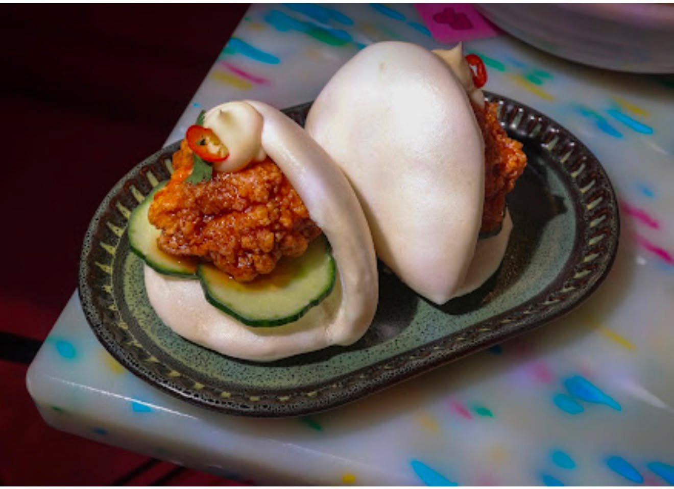 Craving something delicious? Chicken Bao is the perfect choice soft, fluffy, crispy and packed with flavour in every bite.

Book Your Table Now: www.sevenrooms.com/explore/pingpong/reservations/create/search

#chickenbao #foodie #foodlover #streetfoo