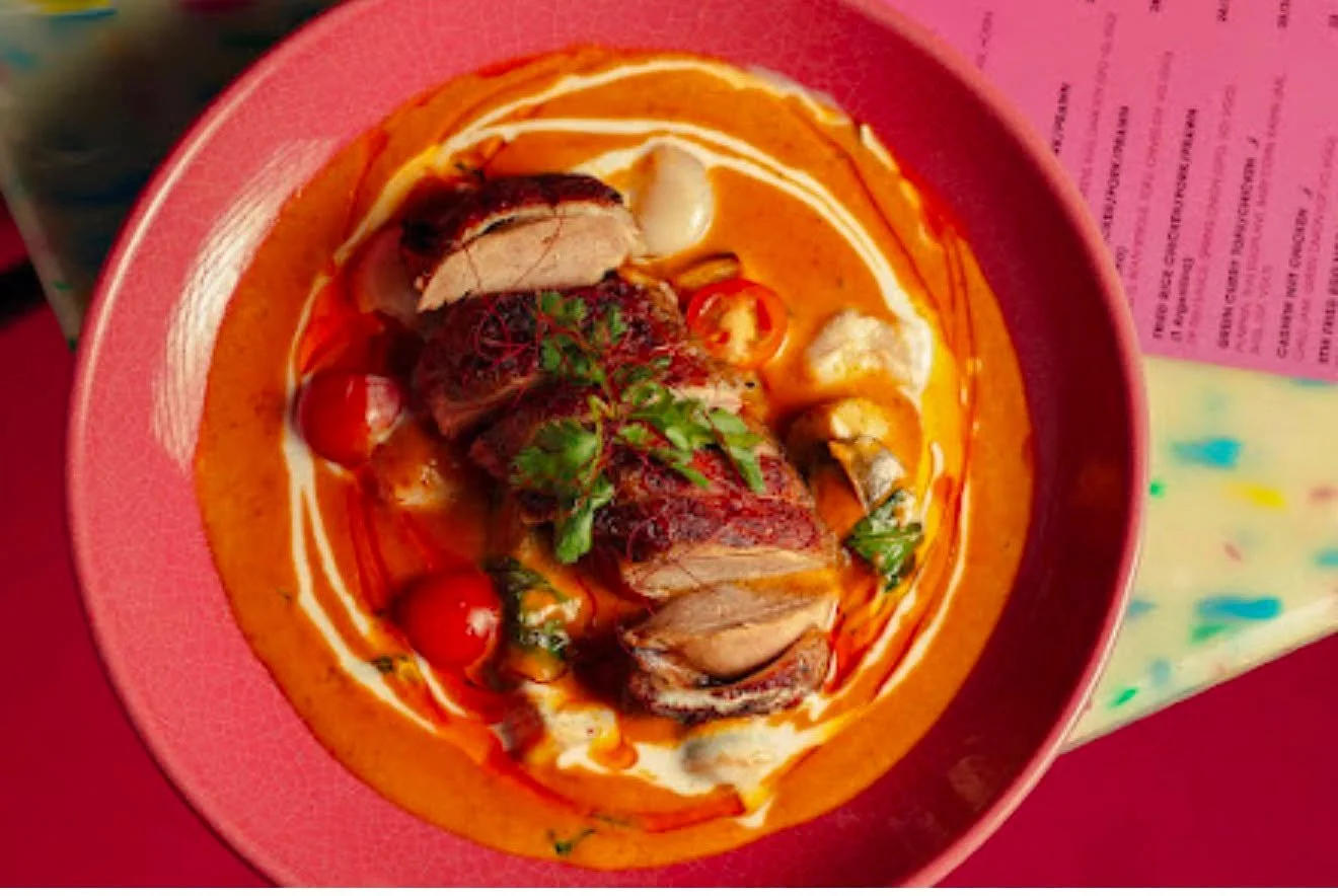 Savouring a bowl of truly exquisite Red Duck Curry, brimming with rich, authentic warmth. Pure perfection down to the very last spoonful.

Book Your Table Now:
www.sevenrooms.com/explore/pingpong/reservations/create/search

#redduckcurry #thaicurry #