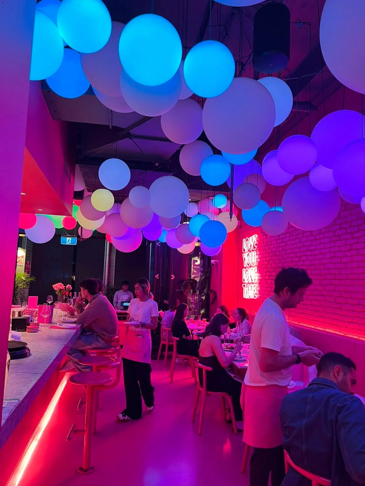 Basking under a floating constellation of lights, where bar side cocktails and moody dining meet at Ping Pong.

Book Your Table Now:
www.sevenrooms.com/explore/pingpong/reservations/create/search

#pingpong #neonvibes #bardining #brisbanefoodies #pin