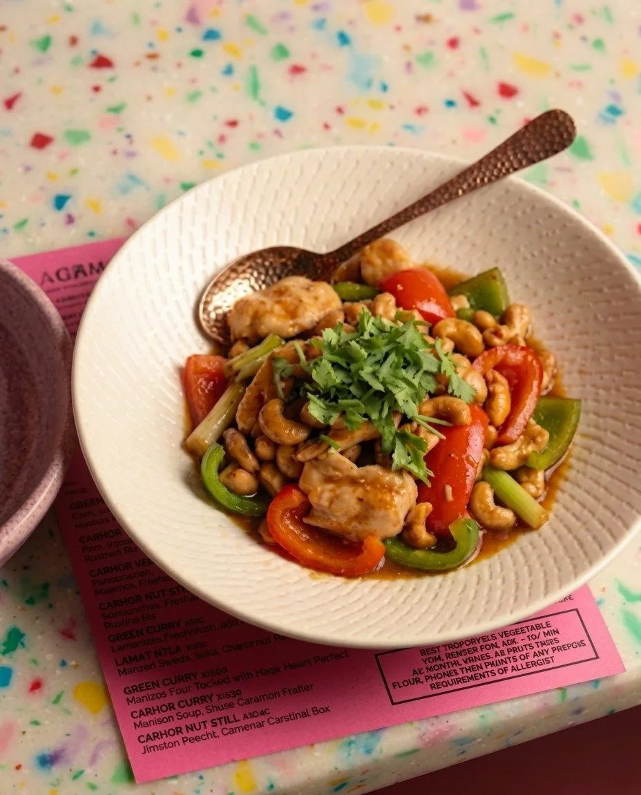 Our famous Cashew Nut Chicken succulent chicken, crunchy cashews, and fresh green onions, perfectly wok-tossed in a rich chilli jam.

Book Your Table Now:
www.sevenrooms.com/explore/pingpong/reservations/create/search

#cashewnutchicken #thaicuisine 