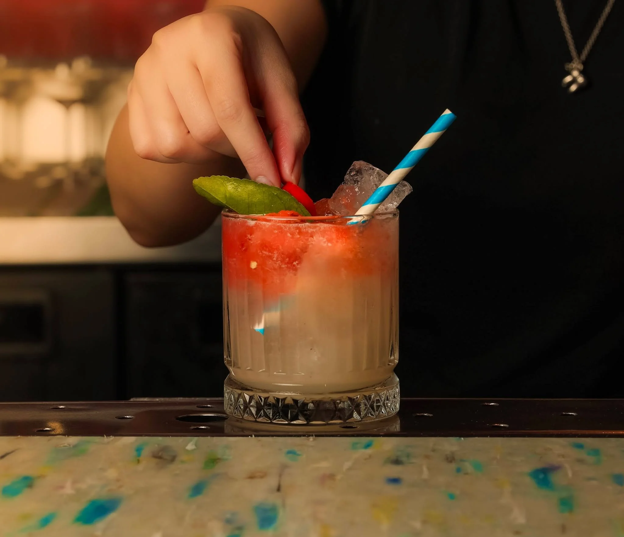The spicy rim, ice cold pour, and bold tropical notes bring serious kick to your table. Your go to pairing for bold street food flavors.

Save a seat at the bar: https://www.sevenrooms.com/.../reservations/create/search

#spicycocktail #chilicocktail