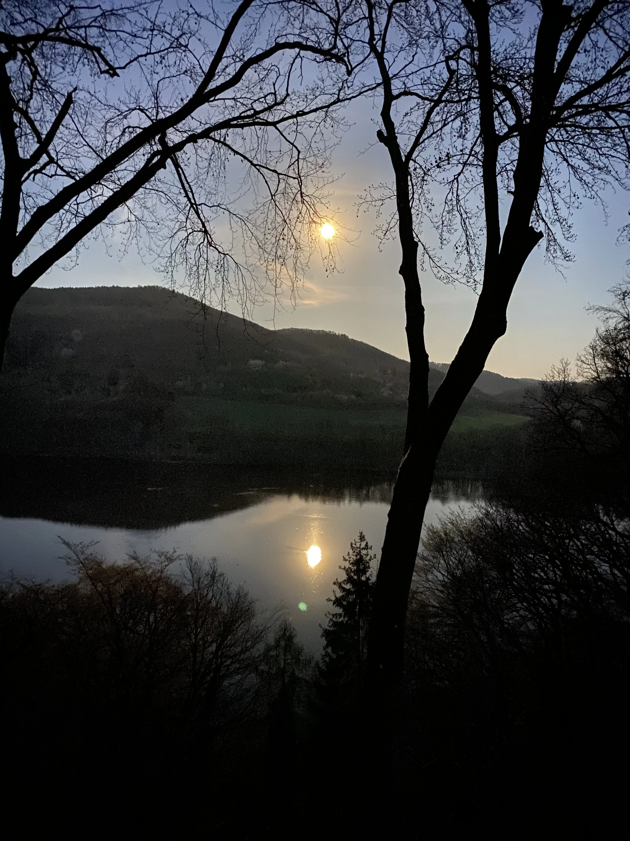 Obermaubach bei Sonnenuntergang