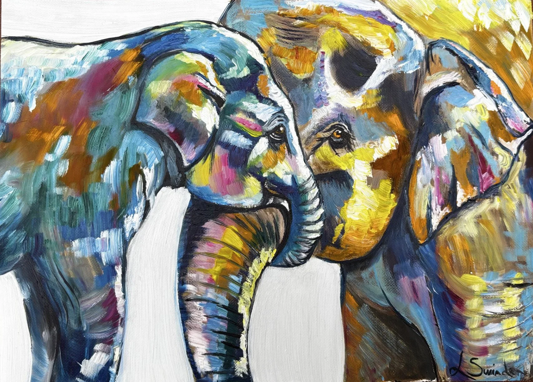 Elephants in Rainbow