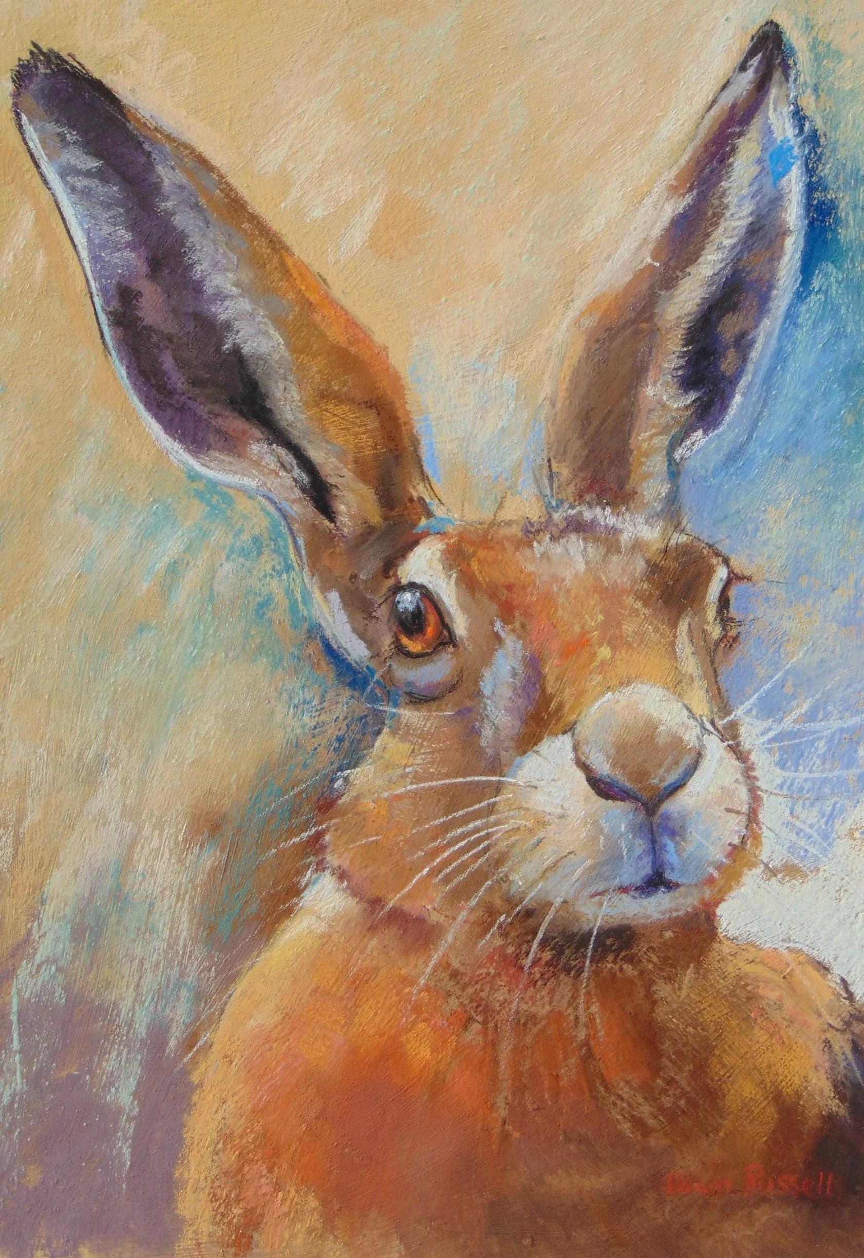 Russell_Dawn_Brown Hare_framed.JPG