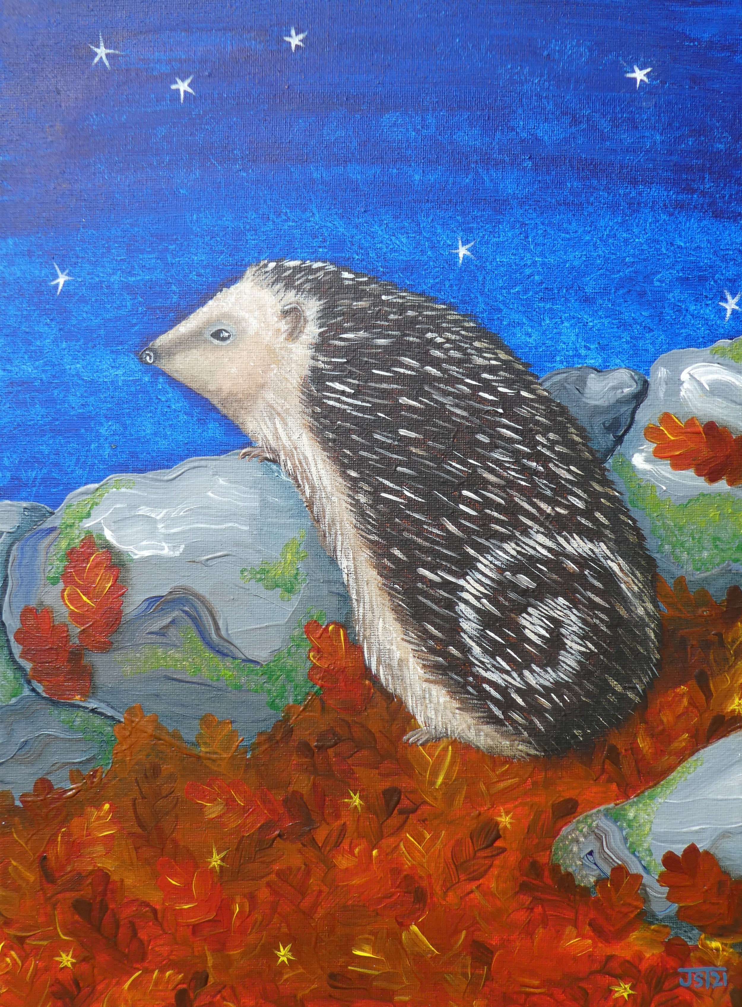 Stump Joanna 'Busy Nights' acrylic 30cm wide x 40cm high.JPG