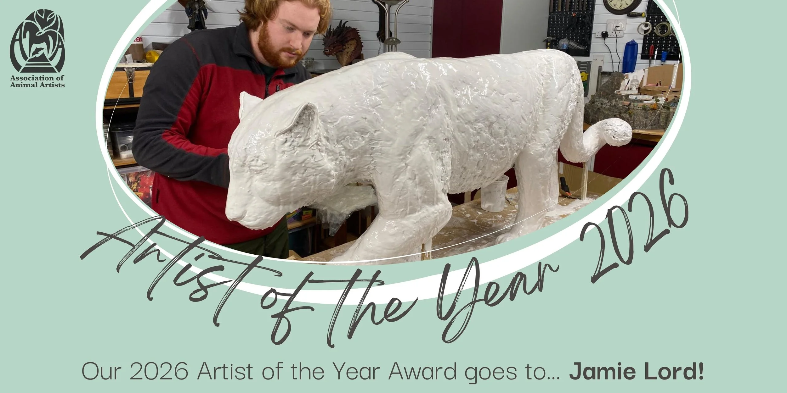 The Association of Animal Artists 2026 Artist of the Year Winner is Jamie Lord