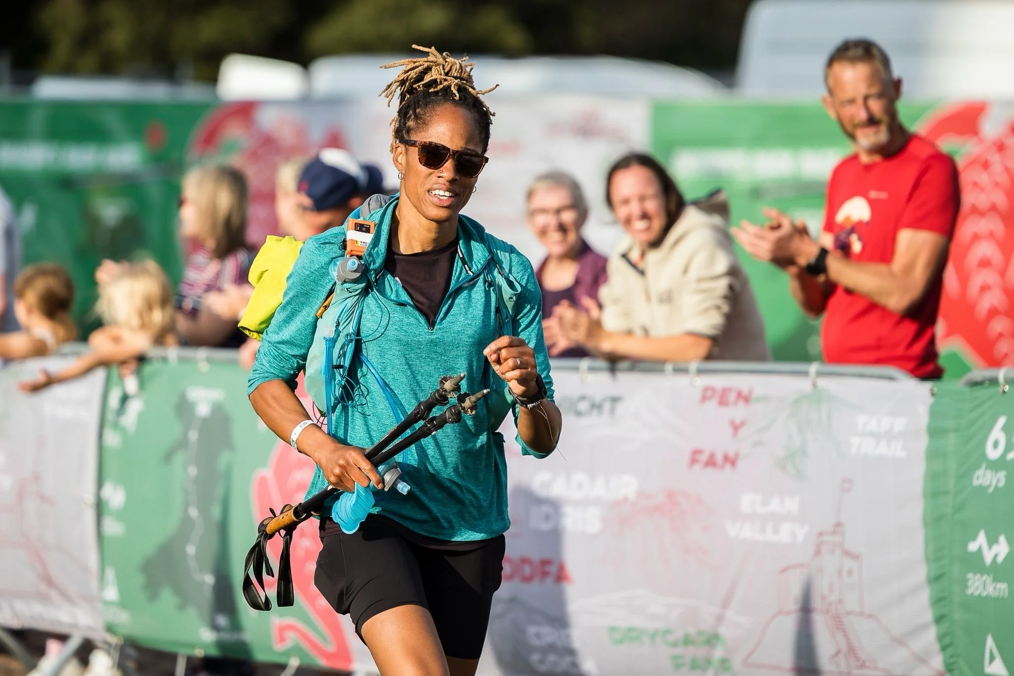 Cardiff Castle Dragon's Back Race Finish Line