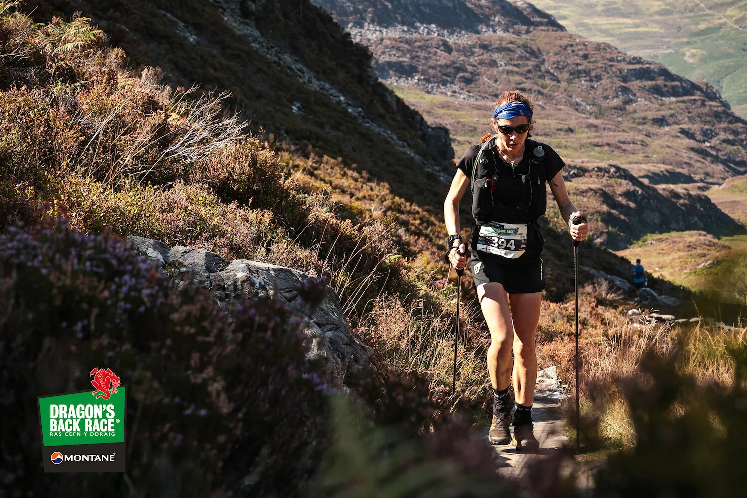 Elaine on the Roman steps just after the day two support point ©Bib Number Photography