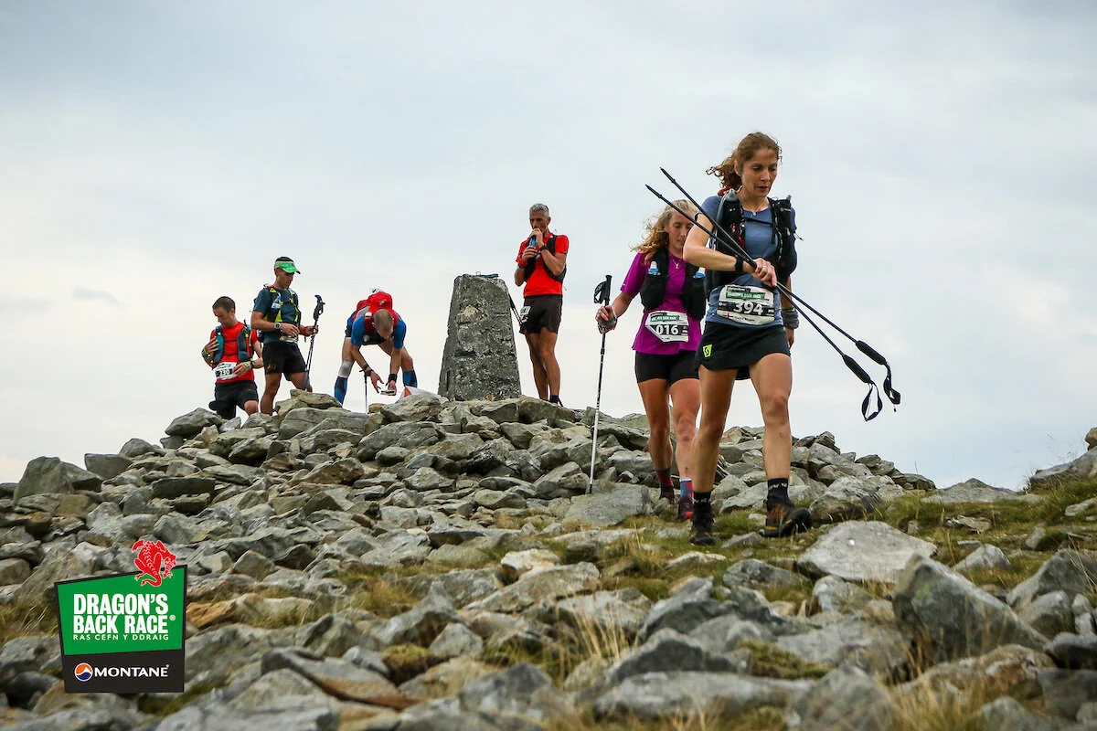 Elaine by Pumlumon Fawr - the final summit of day three ©Bib Number Photography