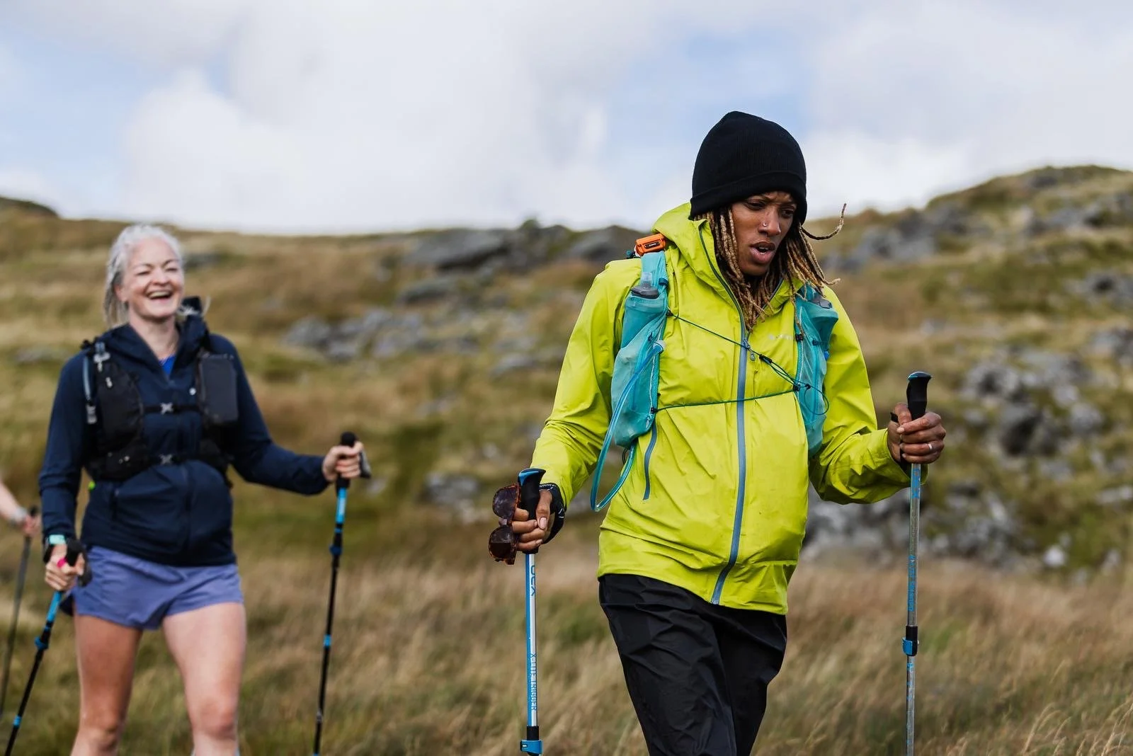 Out on course in the mountains on the Dragon's Back Race