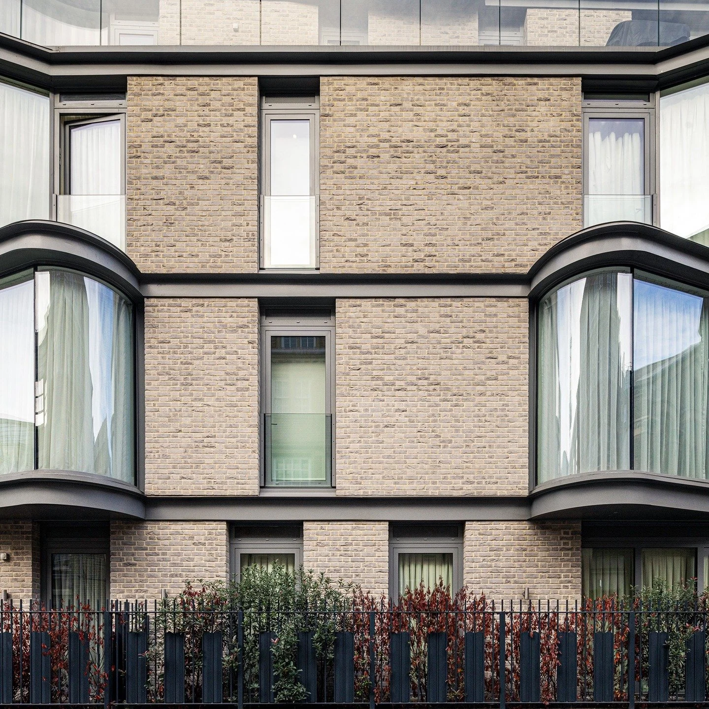 The classic bow window - a contemporary interpretation of a recurring motif in English domestic architecture. Elegantly realised in NAME&rsquo;s Castle Lane project, located within the Birdcage Walk Conservation Area near Buckingham Palace.