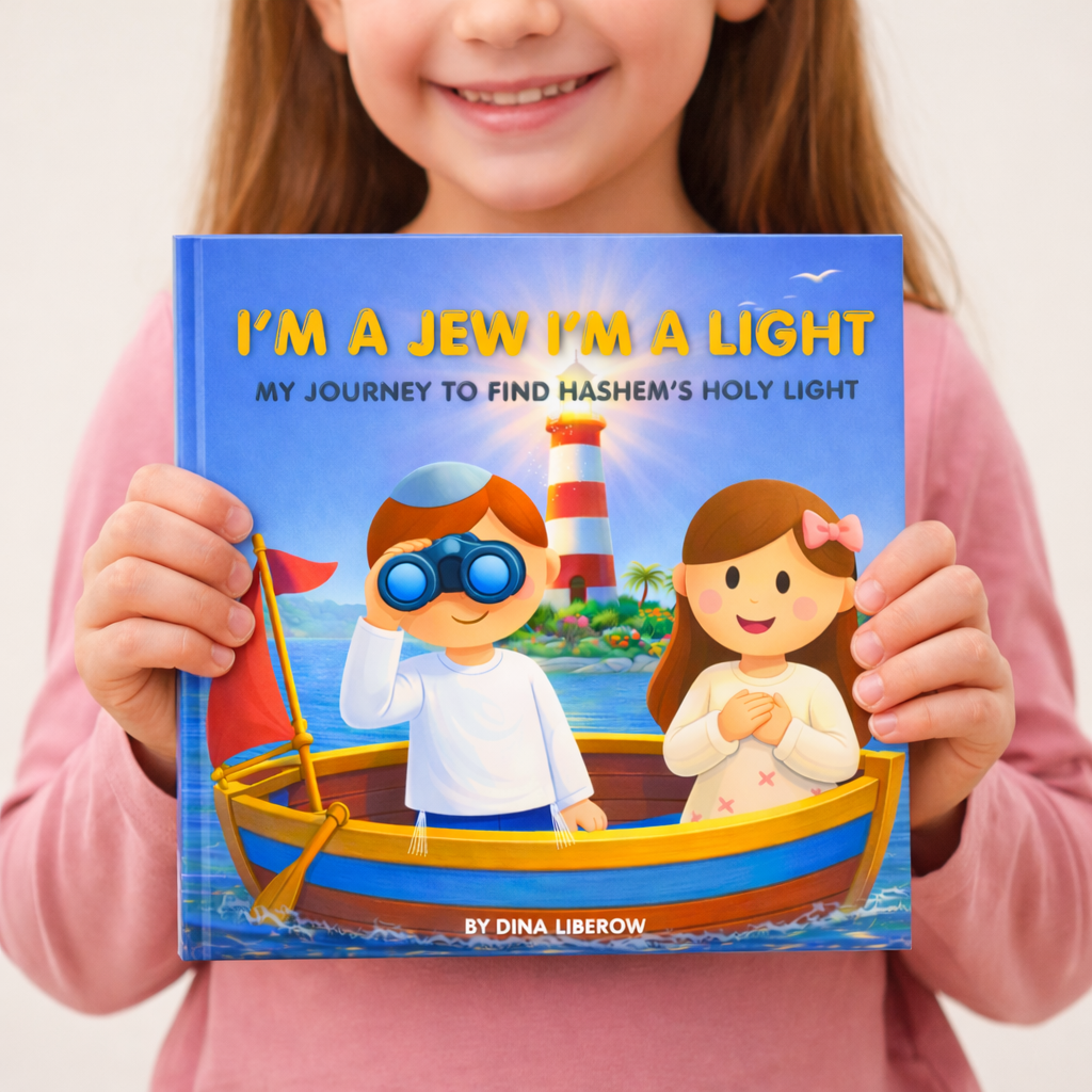 Girl holding _I'm a Jew I'm a Light_.png