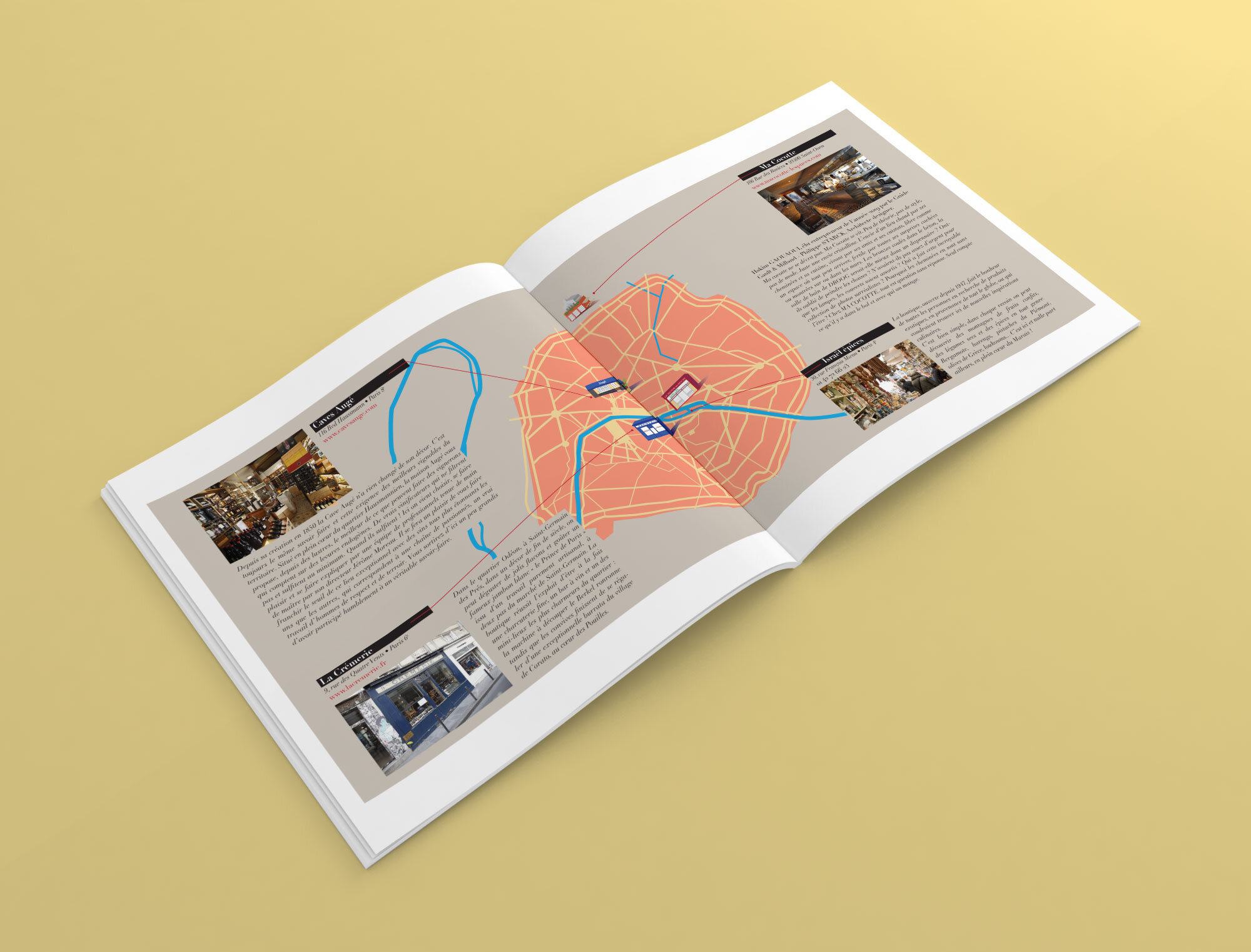 Carte des fournisseurs illustrée