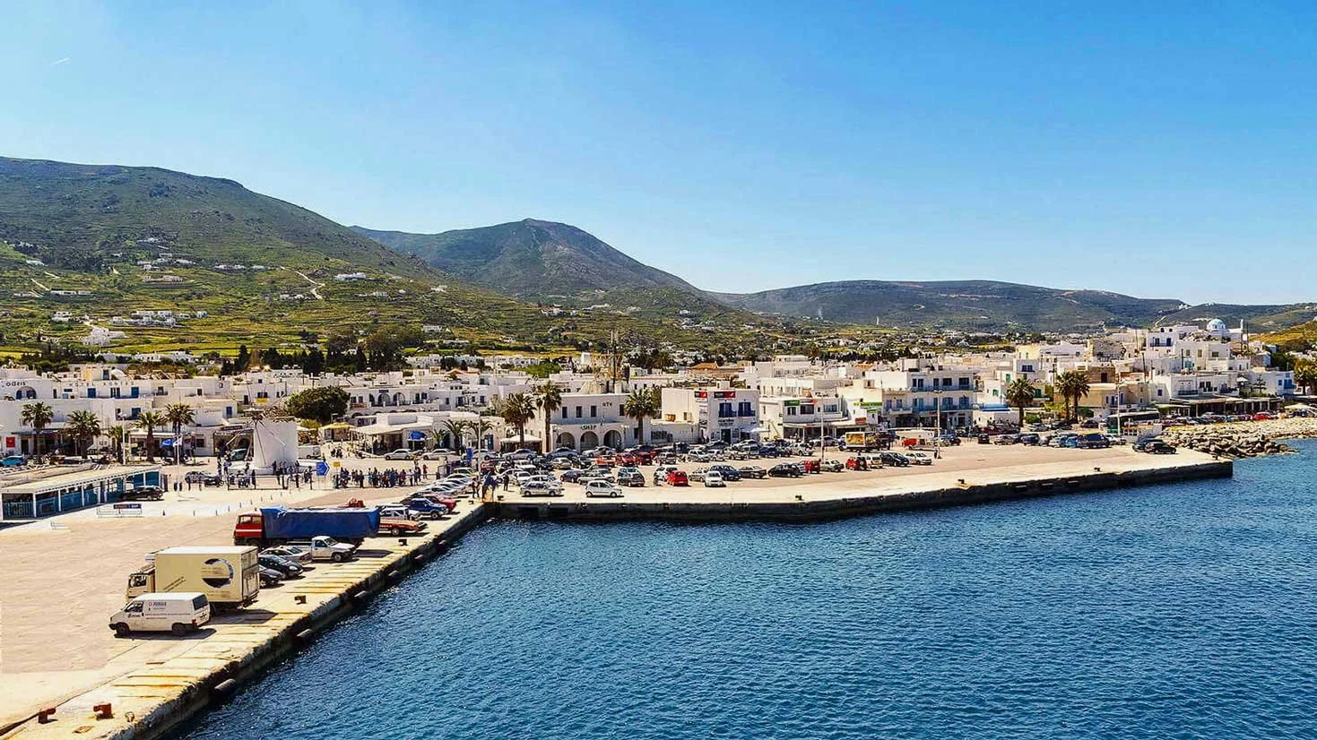 Parikia town and port