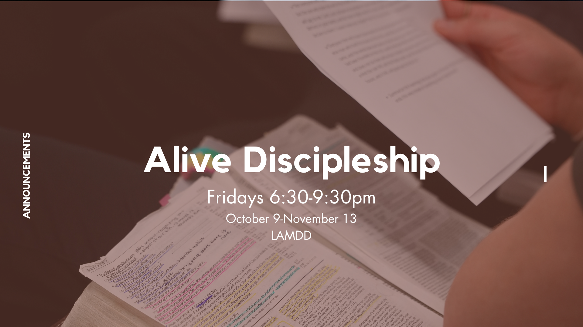 Discipleship Course 